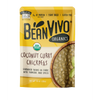 BeanVIVO Organics Plant Based Coconut Curry Chickpeas, Microwaveable, Gluten-Free, 10 oz Pouch