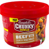 Campbell’s Chunky Soup, Beef Soup with Country Vegetables, 15.25 oz Microwavable Bowl