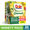 Dole Lemonade Variety Powder Mix, Tropical, Classic, & Strawberry, 30 Pack