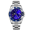 Fashion New Men's Steel Belt Watch British Waterproof Quartz Men and Women Watches