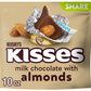 Hershey's Kisses Almond Chocolate Candy - 10oz