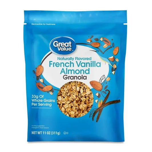 Great Value French Vanilla Almond Granola, 11 oz