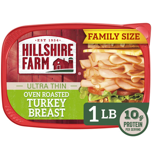 Hillshire Farm Ultra Thin Oven Roasted Turkey Breast, 16 oz