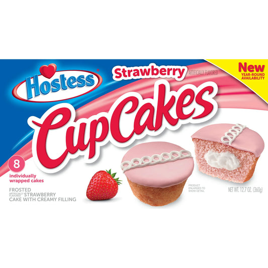 Hostess Strawberry CupCakes, 12.7 oz (8 Count)