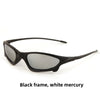Men's Special-Shaped Full Frame Sunglasses With AC Lens Material In Dyed Black, Ideal For Winter