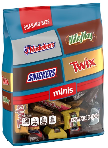 Assorted Mars Favorites Mini Chocolate Candy Bars, 8.31 oz.