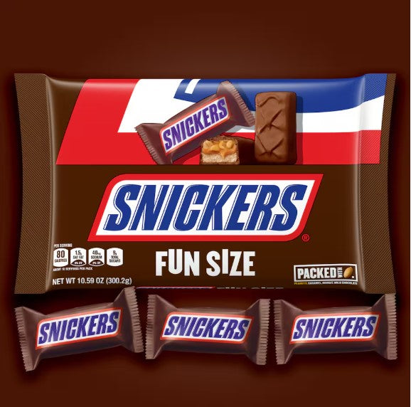 Snickers Fun-Size Original Chocolate Candy Bars, 10.59-oz. Bag