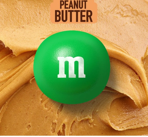 M&M'S Peanut Butter Milk Chocolate Candy Sharing- Size Resealable Bag, 9 oz..