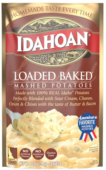 Idahoan Gluten Free Loaded Baked Flavored Mashed Potatoes - 4oz