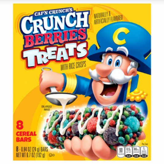 Cap'N Crunch Berry Rice Crisps Cereal Bars 8 ct, 0.84oz.