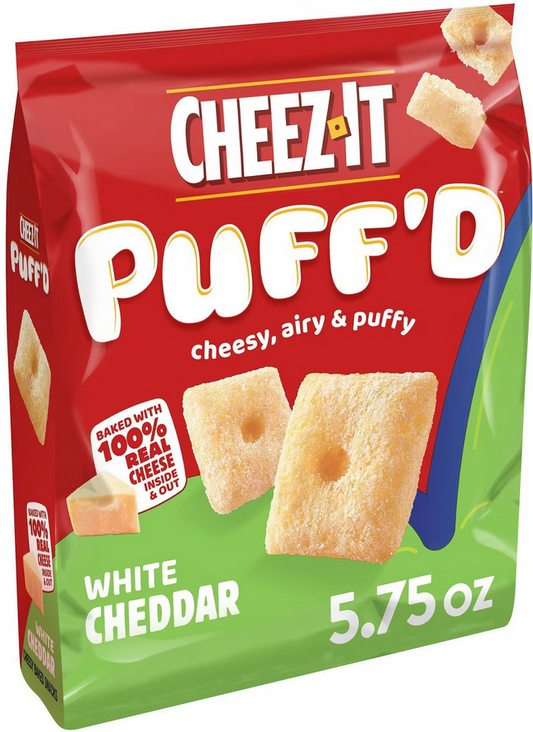 Cheez-It Puff'd White Cheddar Snack Crackers - 5.75oz