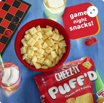 Cheez-It Puff'd White Cheddar Snack Crackers - 5.75oz