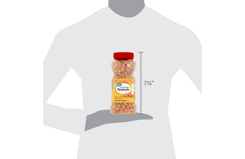 Great Value Honey Roasted Peanuts, 16 oz, Jar