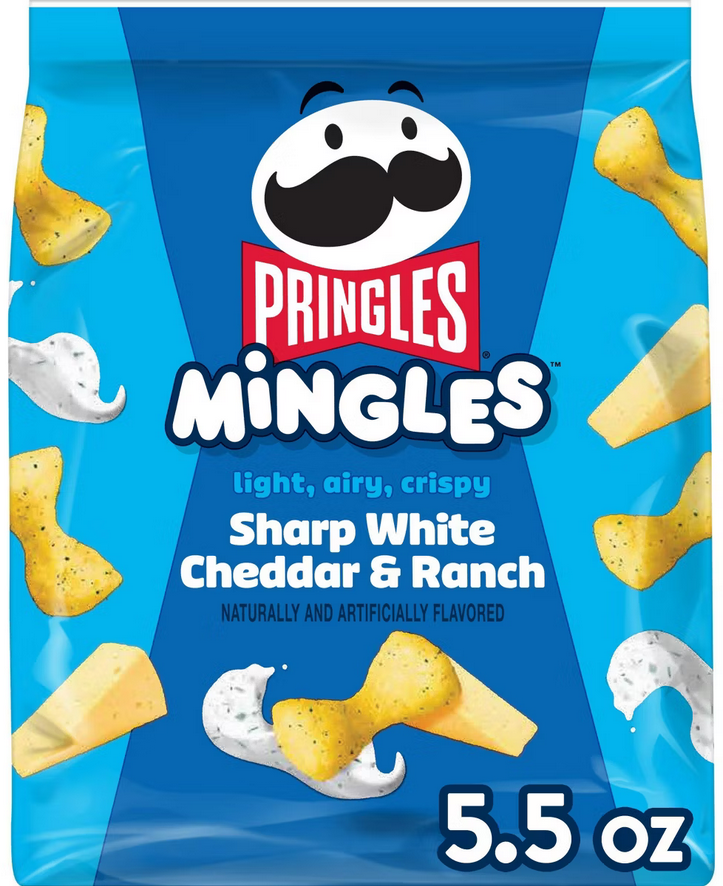Pringles Mingles Sharp White Cheddar & Ranch - 5.5oz