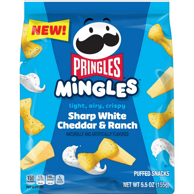 Pringles Mingles Sharp White Cheddar & Ranch - 5.5oz