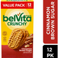 belVita Cinnamon Brown Sugar Breakfast Biscuits, Value Pack, 5.12 OZ, 12 Packs (4 Biscuits Per Pack)
