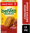 belVita Cinnamon Brown Sugar Breakfast Biscuits, Value Pack, 5.12 OZ, 12 Packs (4 Biscuits Per Pack)