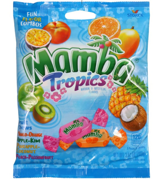Mamba Tropics Fruit Chews, 3.52-oz. Bags