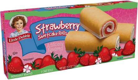 Little Debbie Strawberry Shortcake Rolls ,13 oz, 6ct, 1PK