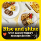 Butterball All Natural Turkey Breakfast Sausage Patties,  8 oz a piece,8 Patties