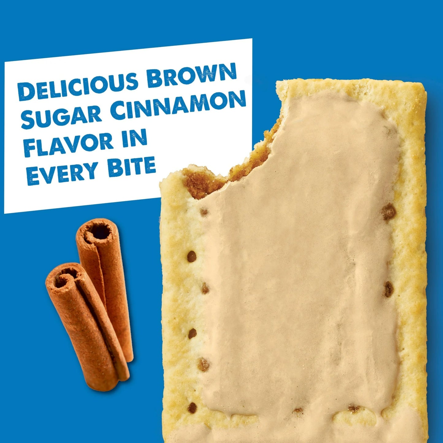 Pop-Tarts Frosted Brown Sugar Cinnamon Toaster Pastries, Breakfast Foods, Shelf-Stable, 27 oz (16 Count)