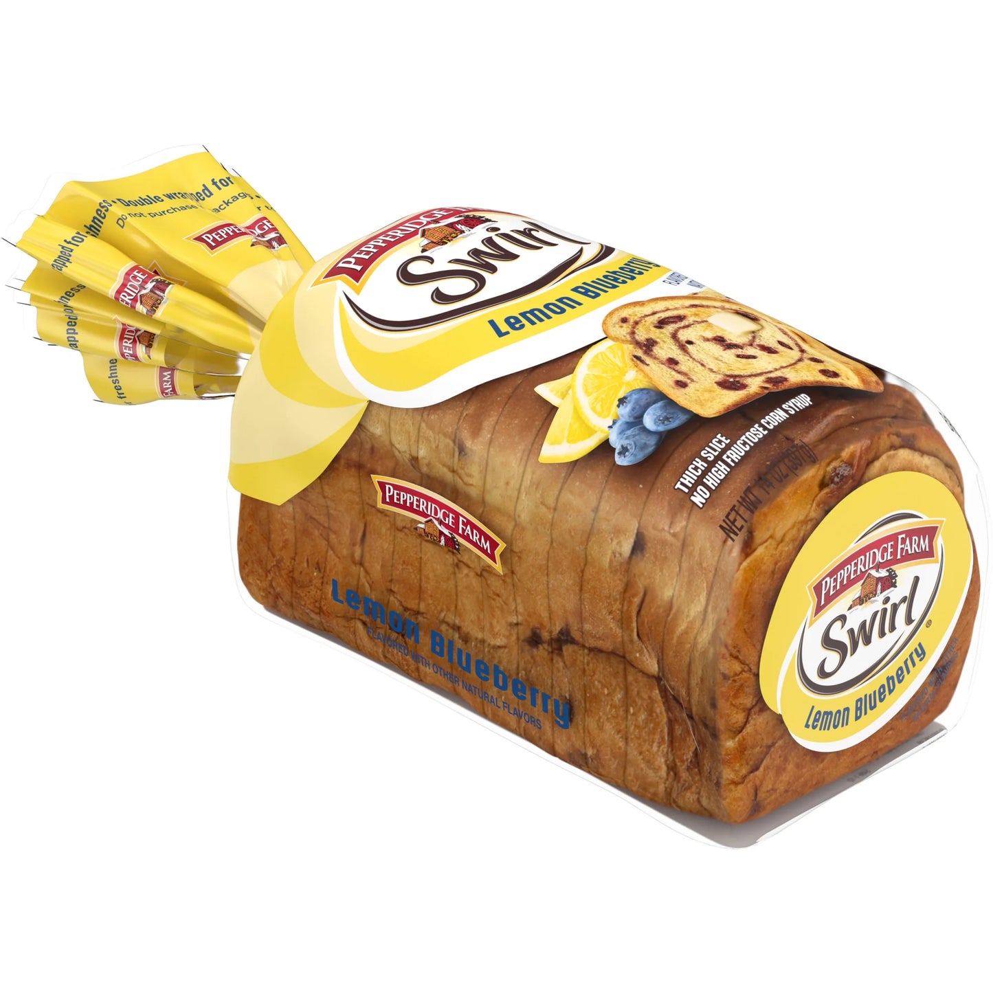 Pepperidge Farm Swirl Lemon Blueberry Flavored Breakfast Bread, 14 oz Loaf