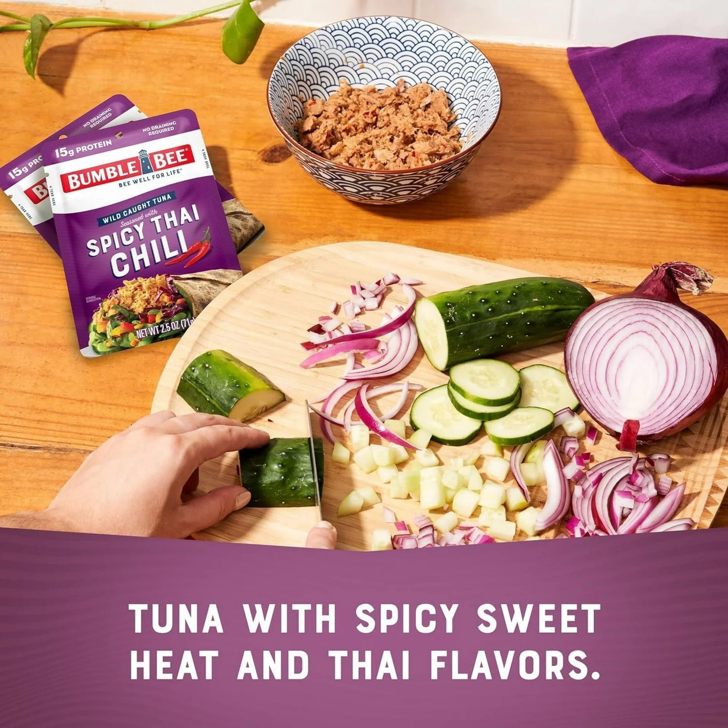 Bumble Bee Spicy Thai Chili Seasoned Pouch Tuna, 2.5 Ounce