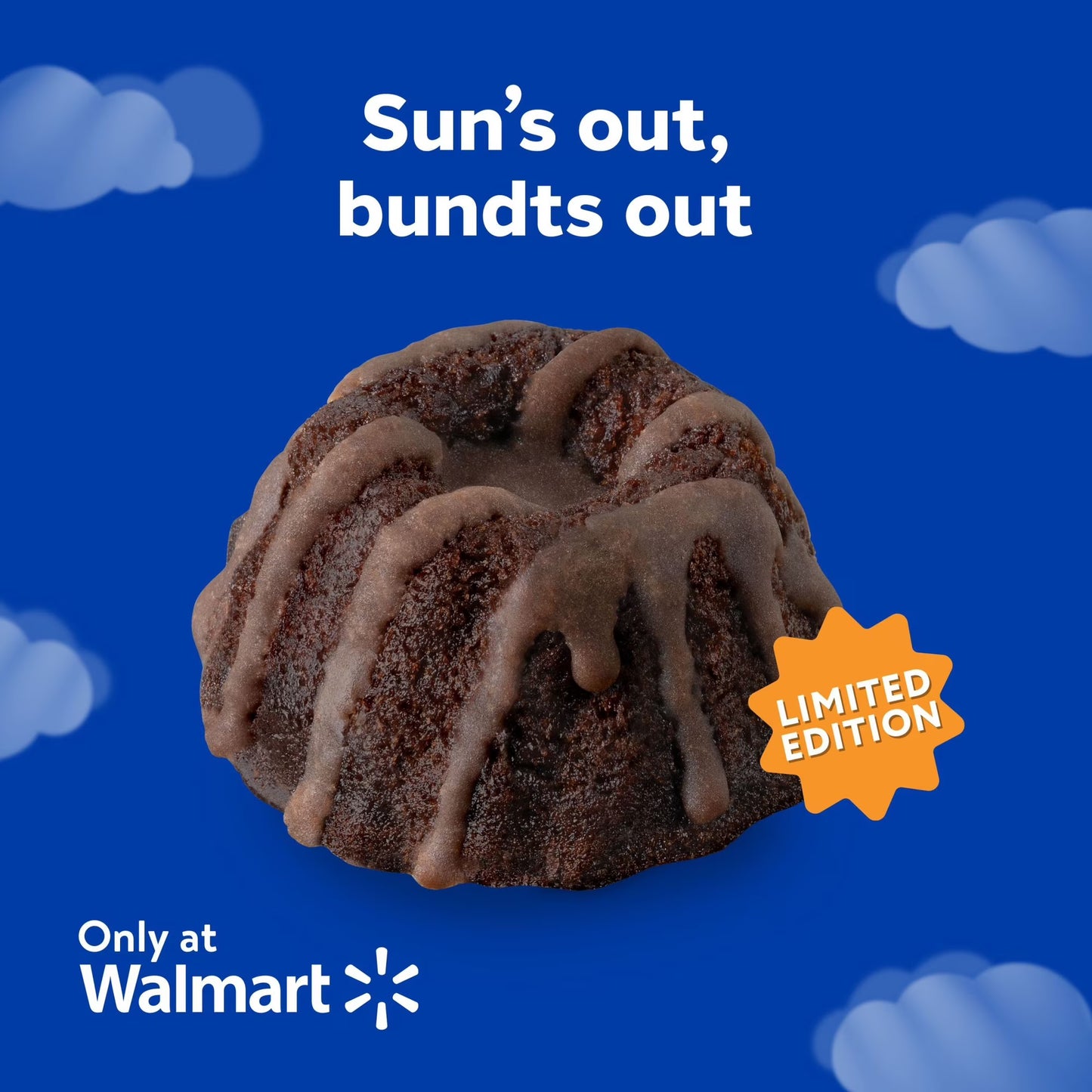 Hostess Baby Bundts, Chocolate Drizzle Artificially Flavored Mini Cakes, 10 oz Box (8 Pouches)