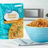 Great Value Roasted Chicken Flavored Rice 90 Second Pouch, 8.8 oz
