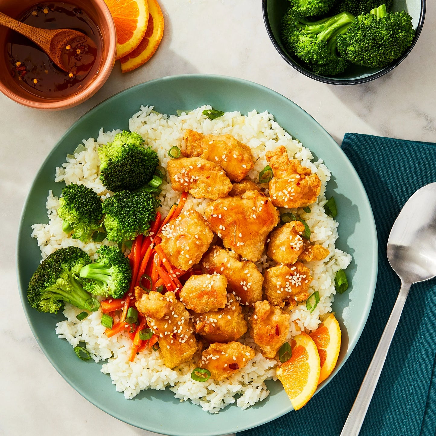 Marketside Ready to Heat Orange Chicken, 16 oz, Refrigerated