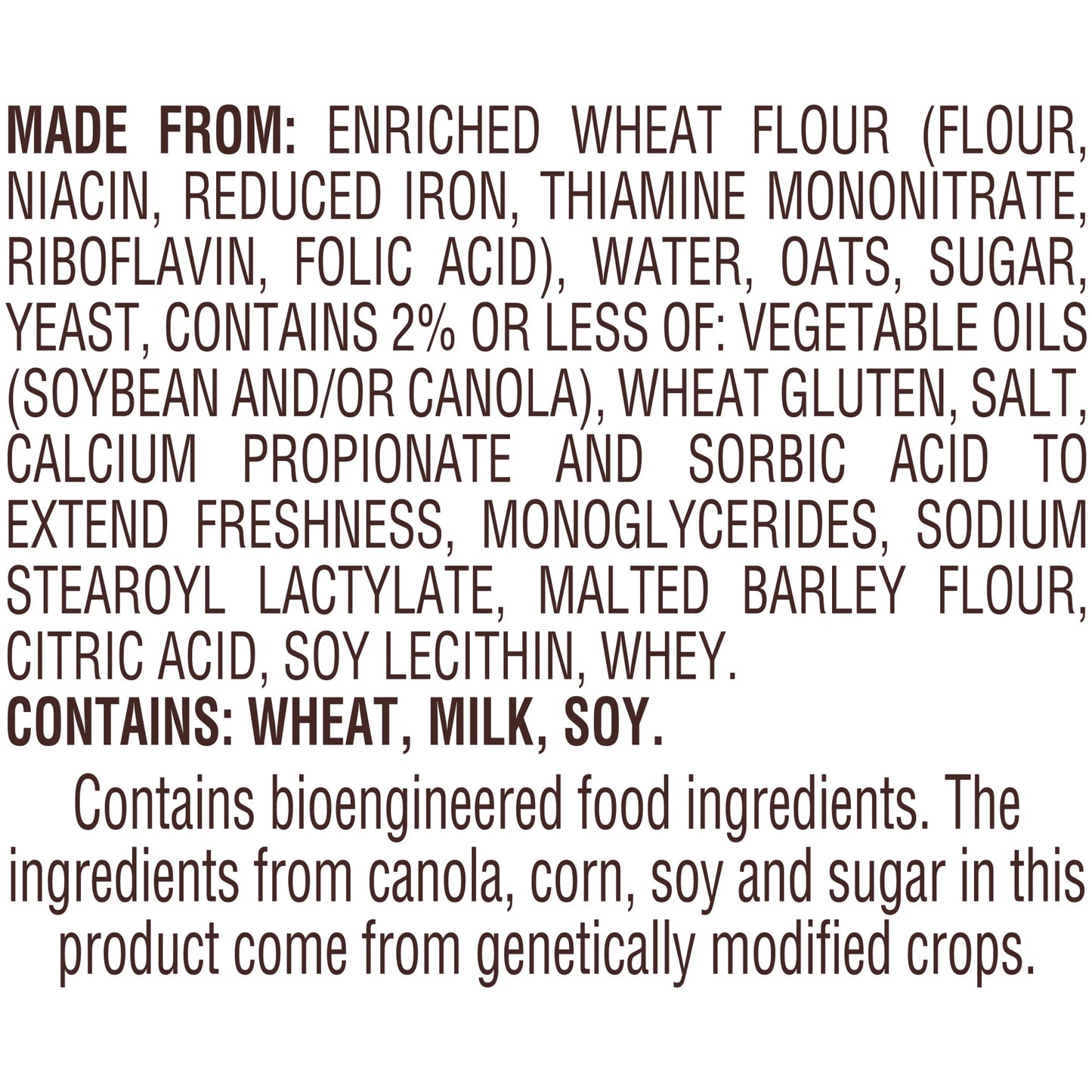 Pepperidge Farm Farmhouse Homestyle Oat Bread, 24 oz Loaf