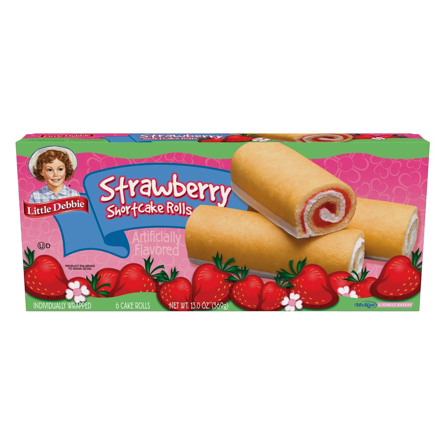 Little Debbie Strawberry Shortcake Rolls ,13 oz, 6ct, 1PK