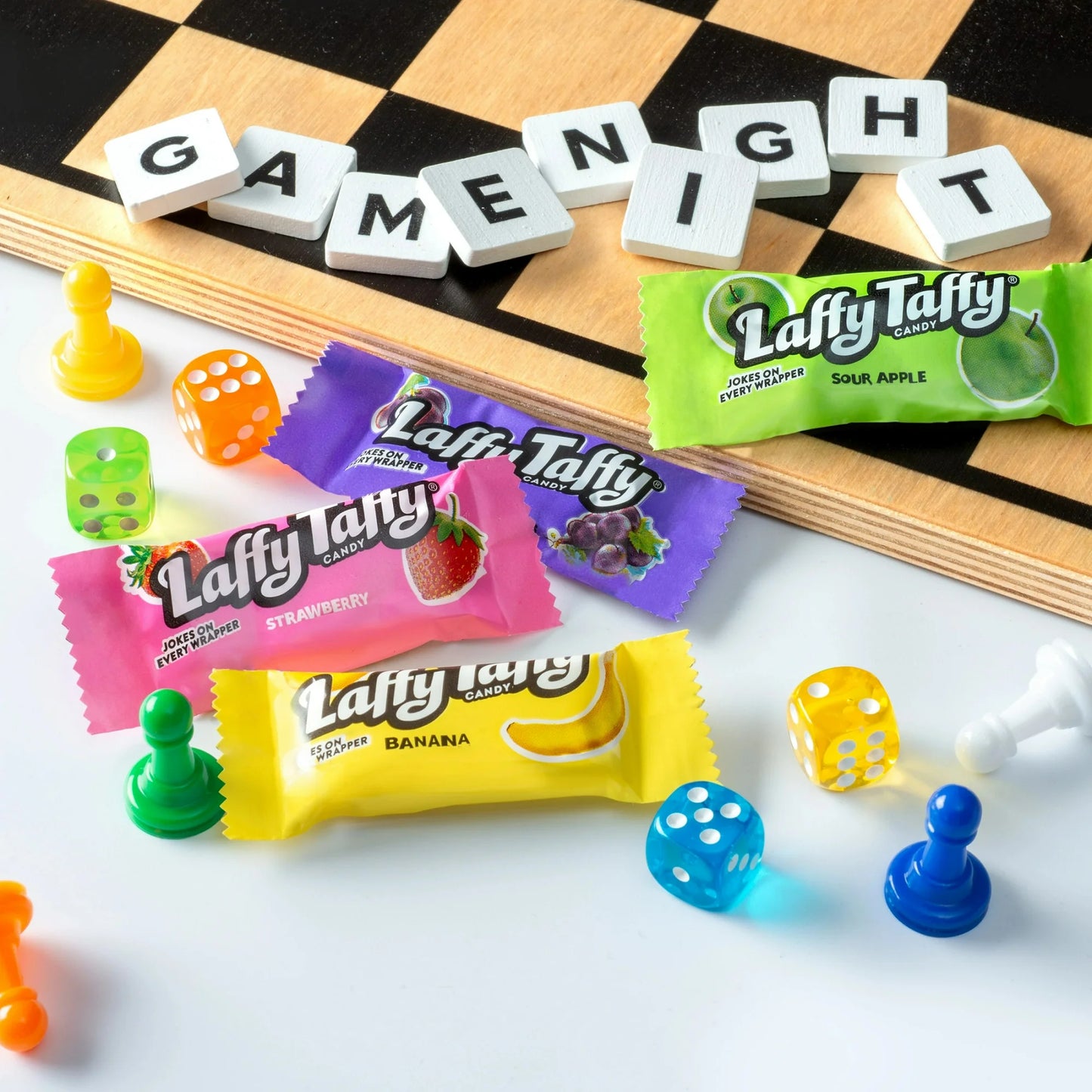 Laffy Taffy Assorted, Mini Bars, Chewy Candy in a Variety of Fruity Flavors, 22 oz Bag