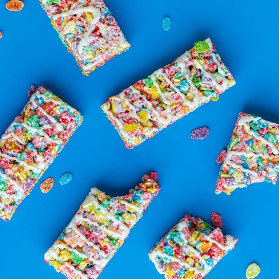 Post Fruity PEBBLES Treats, Crunchy Ready-to-Eat, Shelf-Stable 8 Count Box