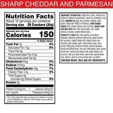 Cheez-It DUOZ Sharp Cheddar and Parmesan Cheese Crackers, Baked Snack Crackers, 12.4 oz