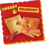 Cheez-It DUOZ Bacon and Cheddar Crackers, Baked Snack Crackers, 12.4 oz