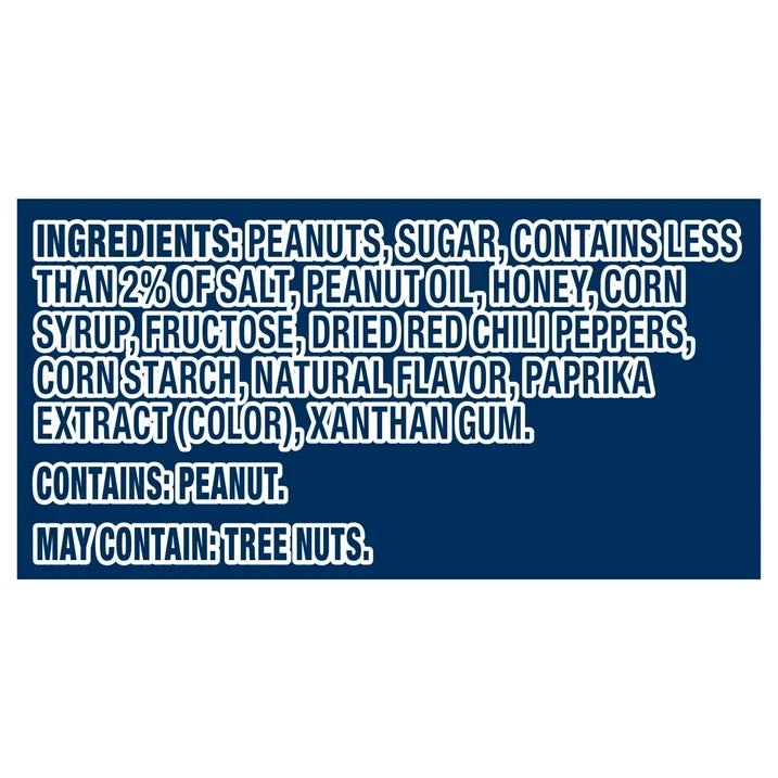 PLANTERS Sweet and Spicy Peanuts, Party Snacks, Plant-Based Protein, 16 oz Jar