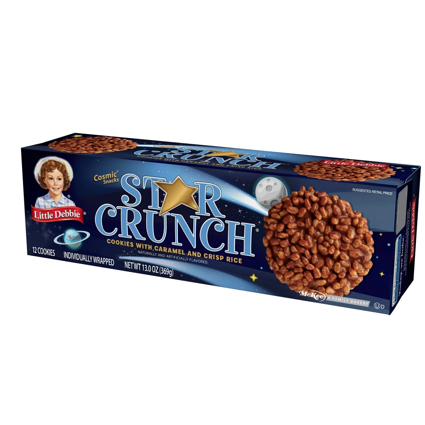Little Debbie Star Crunch Cosmic Snacks, 13 oz (12 count)