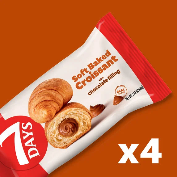 7Days Multipack Croissant, Chocolate 4x2.12oz/8.48oz
