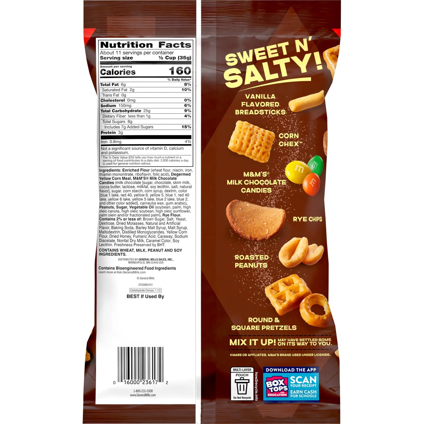 Chex Mix Sweet and Salty Snack Mix, with M&Ms Milk Chocolate Candies, 13.5 oz (4.4) |