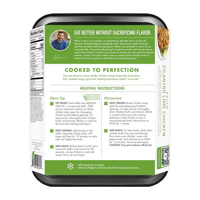 Kevin's Natural Foods Paleo Cilantro Lime Chicken, 16 oz
