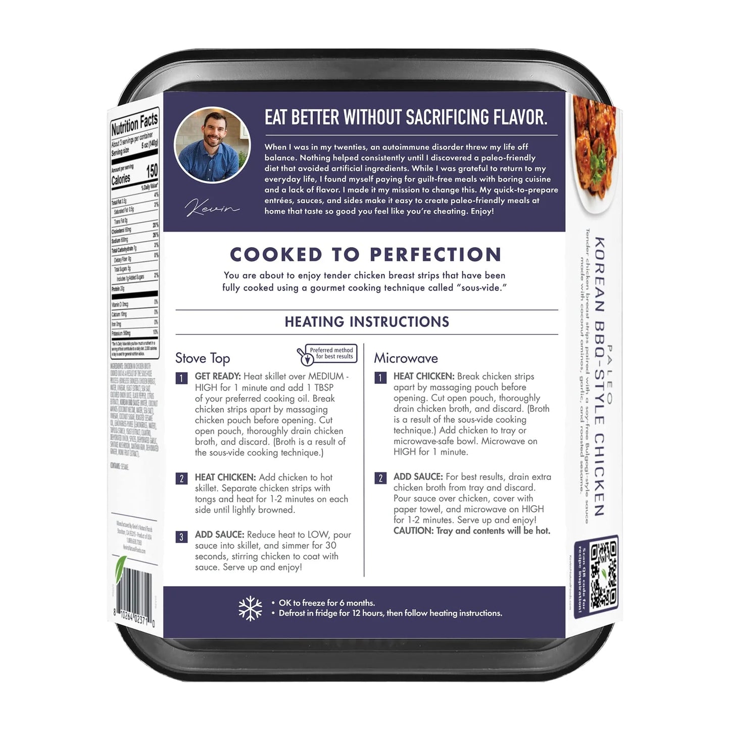 Kevin's Natural Foods KOREAN BBQ-STYLE CHICKEN, 1 lb