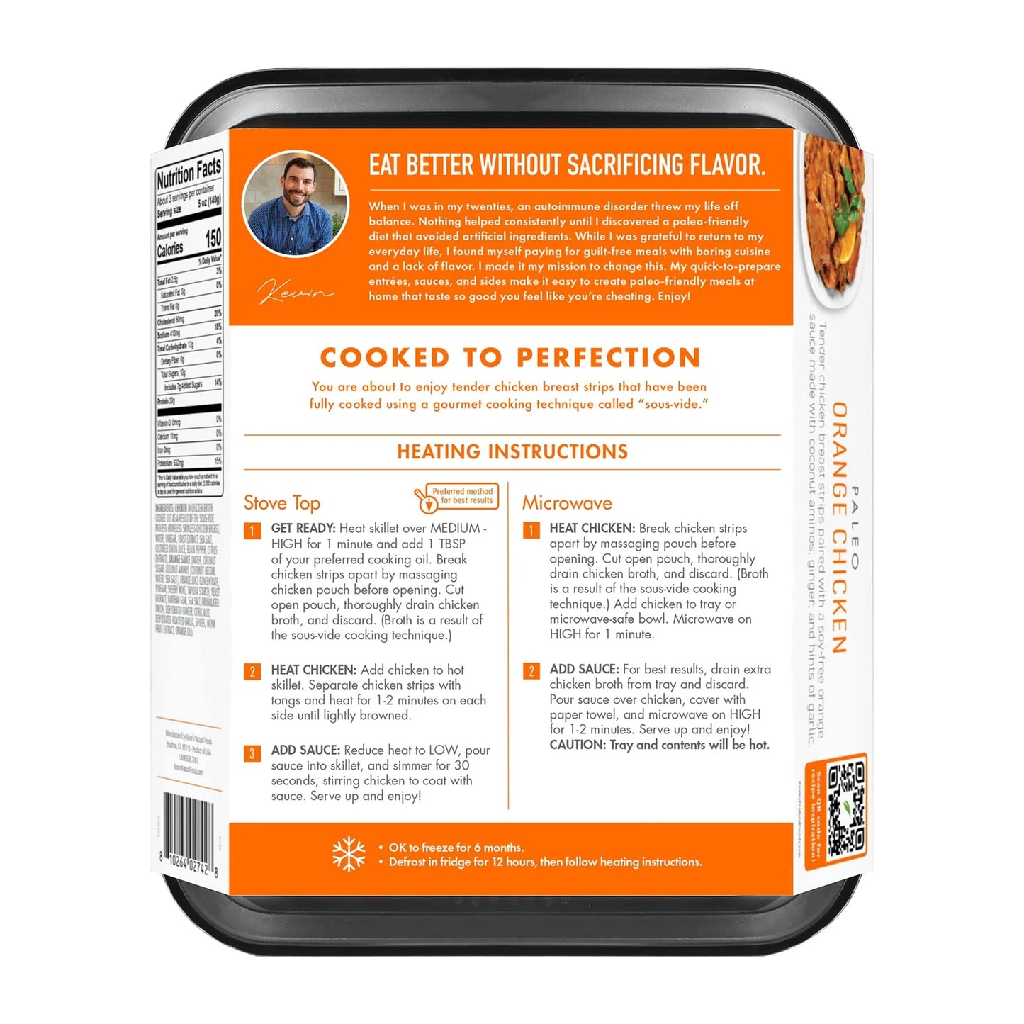 Kevin's Natural Foods Orange Chicken, 1 lb