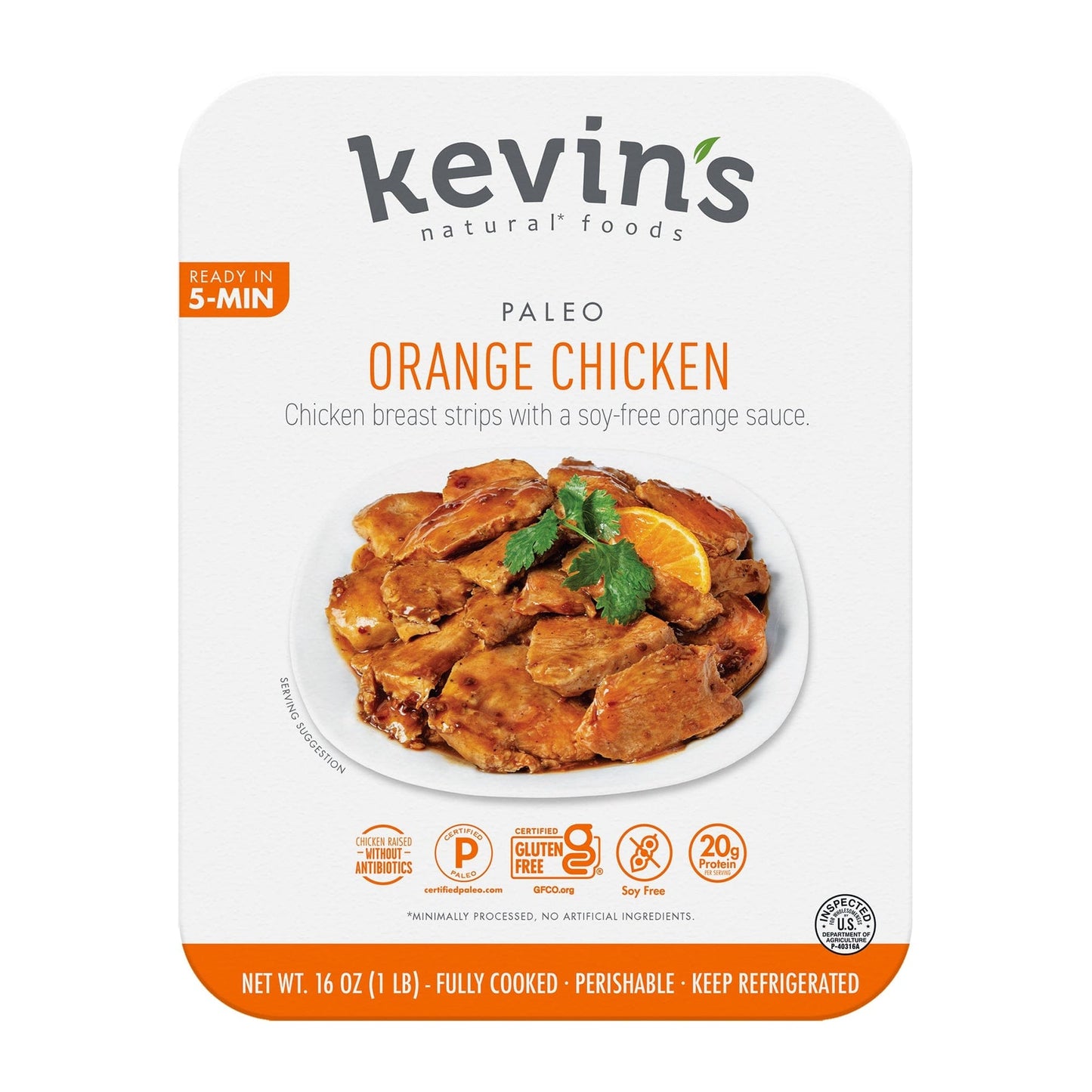 Kevin's Natural Foods Orange Chicken, 1 lb