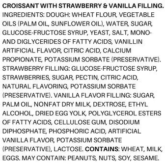 7Days Strawberry & Vanilla Soft Croissant, On the Go Breakfast 2.65 oz