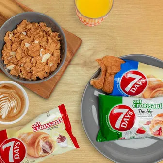7Days Strawberry & Vanilla Soft Croissant, On the Go Breakfast 2.65 oz
