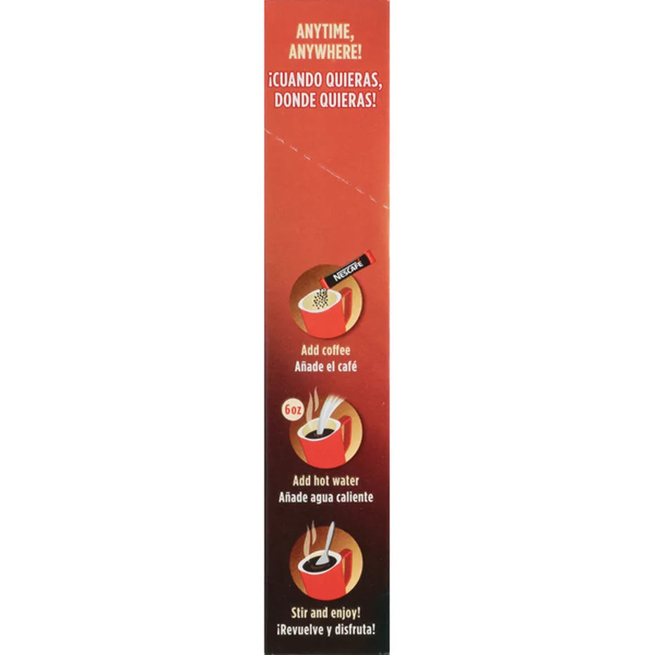 NESCAFÉ Coffee, Instant, 100% Pure, Dark Roast, 7 Packets, .49 oz
