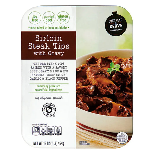 Park Street Deli Sirloin Steak Tips With Gravy, 16 oz