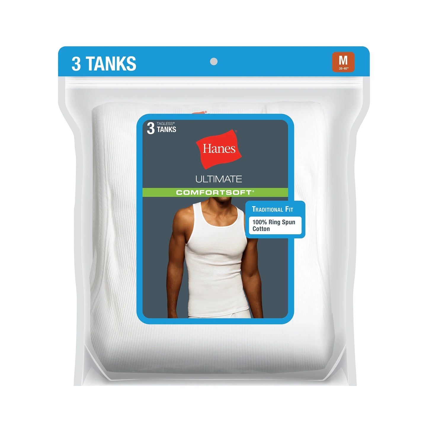 Hanes 3 pk Tank Top Undershirts
