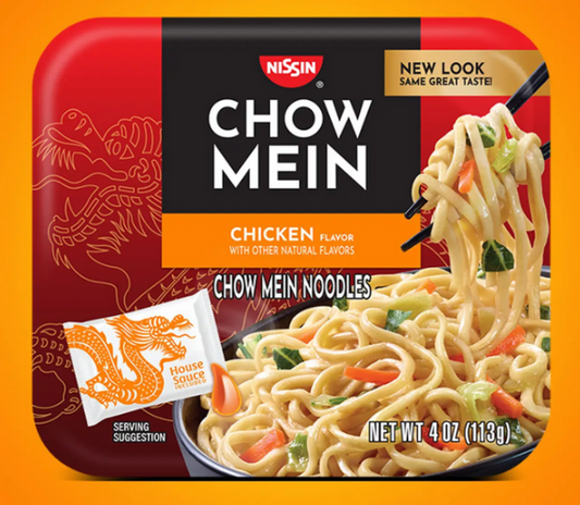 Nissin Chow Mein noodles ,Chicken flavour, 4oz